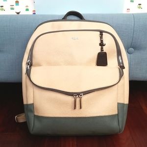 Tumi Harlow Sinclair Spectator Laptop Backpack in Cream/Blue